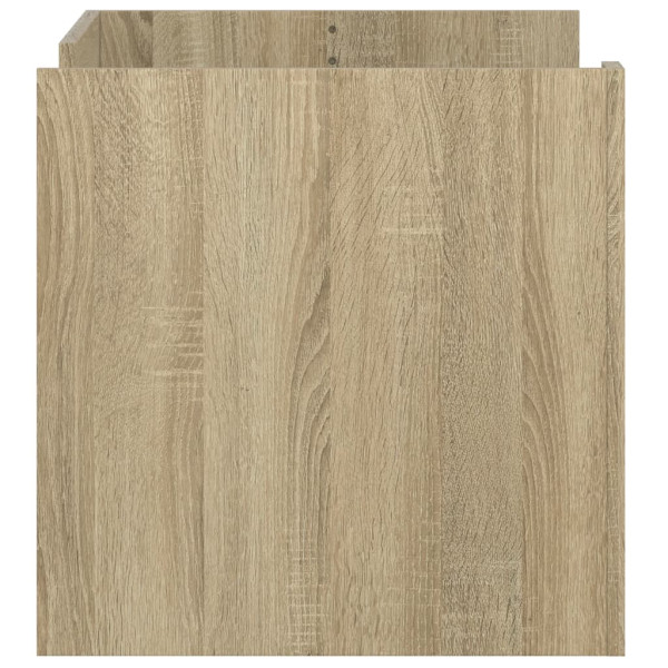 Mesa de centro madera de ingeniería roble Sonoma 80x50x50 cm M 5