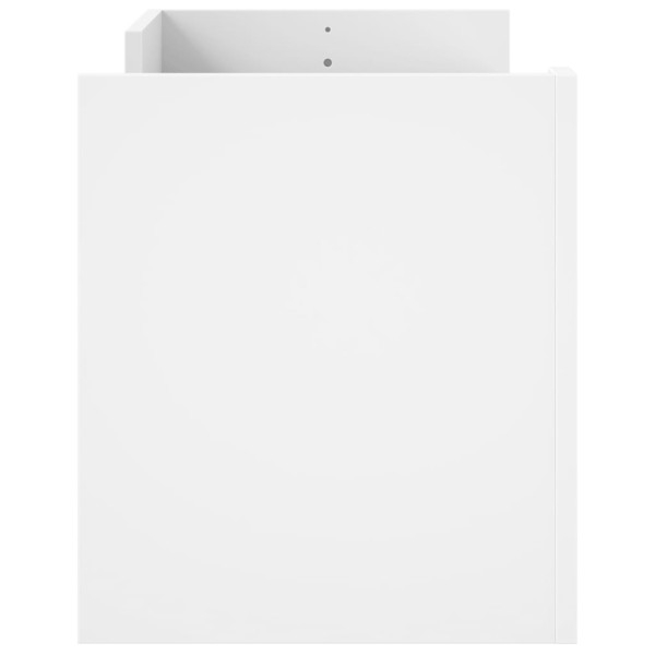 Mueble para TV madera contrachapada blanco 100x35x40 cm M 5