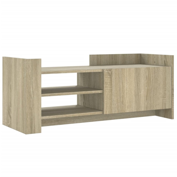 Mueble para TV madera contrachapada color roble 100x35x40 cm M 2