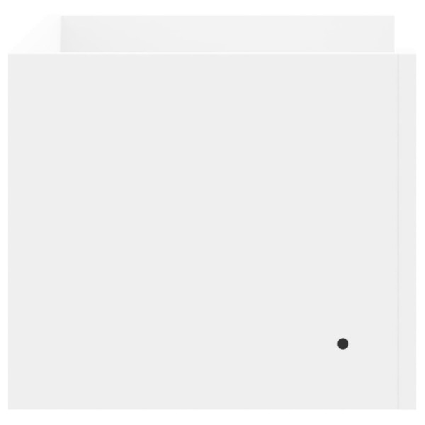 Estante de pared madera de ingeniería blanco 70.5x35x30.5 cm M 5