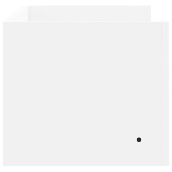 Estante de pared madera de ingeniería blanco 100x35x30.5 cm M 5