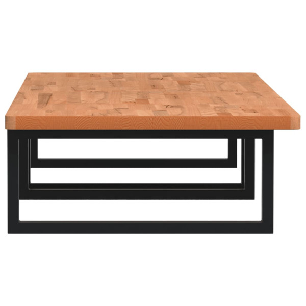 Prateleira de parede p/ lavatório aço/madeira de faia maciça M 5