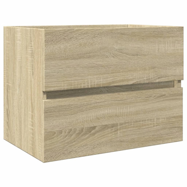 Set de mueble de baño 2 piezas cerámica y madera de ingeniería M 4