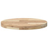 Tablero de mesa redondo madera maciza de acacia Ø50x4 cm 4