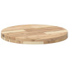 Tablero de mesa redondo madera maciza de acacia Ø50x4 cm 5