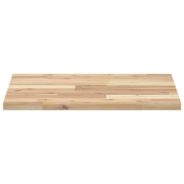 Tampo de mesa quadrado 50x50x2 cm madeira de acácia maciça M 4