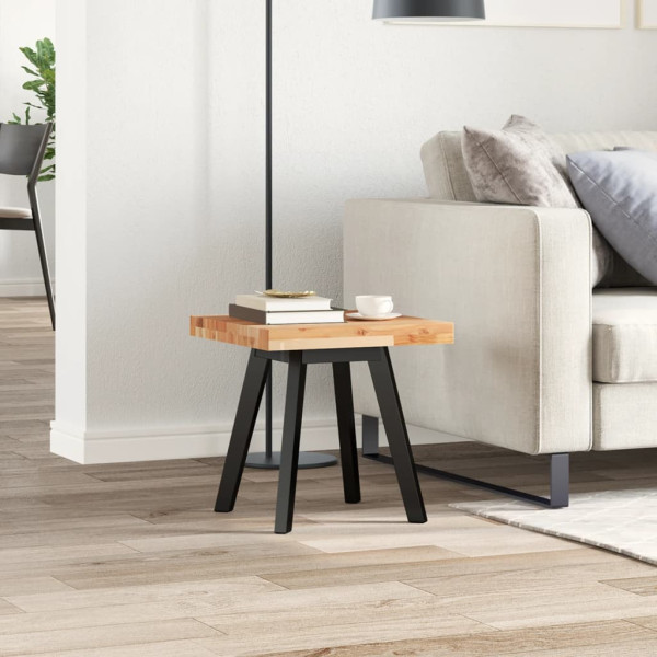 Tablero de mesa cuadrado madera maciza acacia 40x40x4 cm M 3