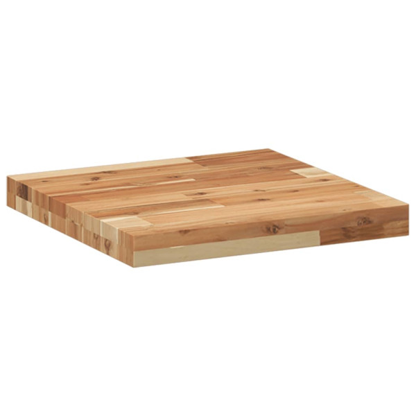 Tablero de mesa cuadrado madera maciza acacia 40x40x4 cm M 5