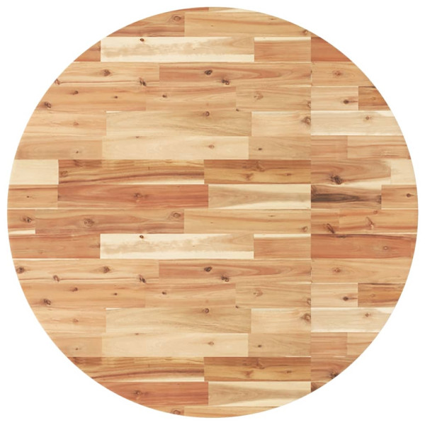 Tablero de mesa redondo madera maciza de acacia Ø90x4 cm M 2