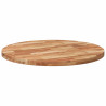 Tablero de mesa redondo madera maciza de acacia Ø90x4 cm 5