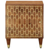 Mesitas de noche 2 uds madera maciza de mango 40x33x46 cm 2