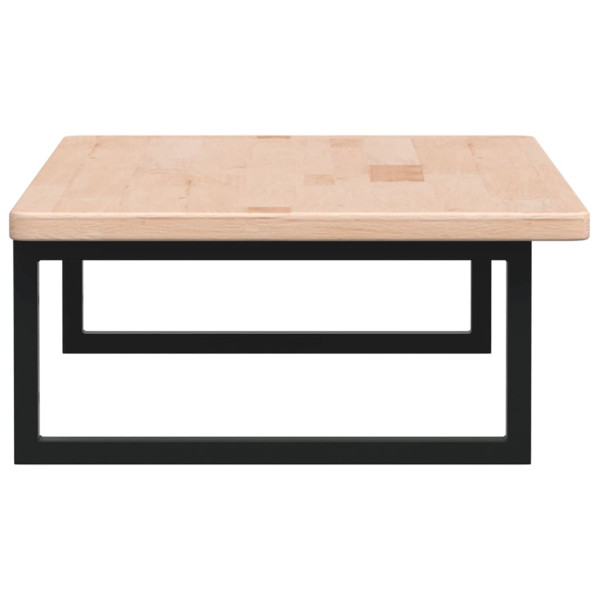 Estante de lavabo de pared de acero y madera maciza de roble M 5