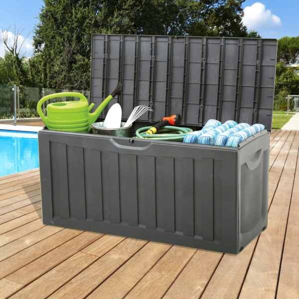 Caja de almacenaje polipropileno negra 118x53x57 cm M 3