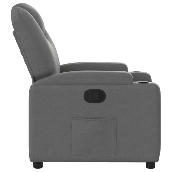 Sillón reclinable de tela gris oscuro M 4