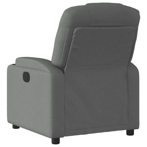 Sillón reclinable de tela gris oscuro M 5