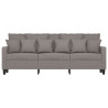 Sofá de 3 plazas de tela gris taupe 180 cm 3