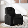 Sillón reclinable eléctrico de tela negro 1