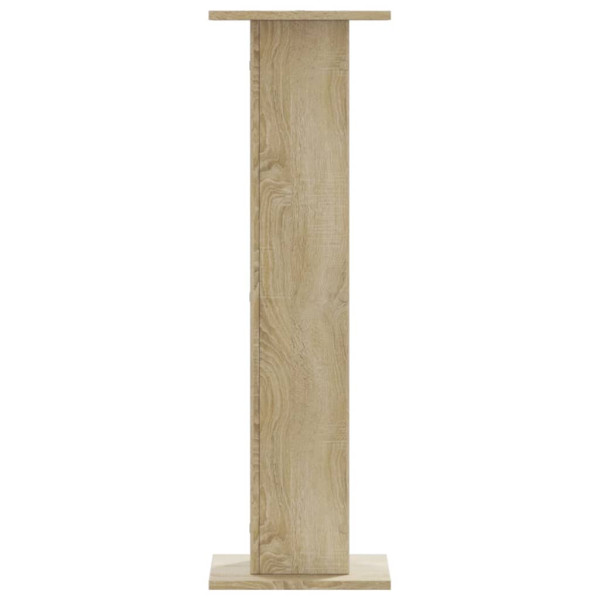Soportes altavoces 2 uds madera roble Sonoma 30x30x95 cm M 4