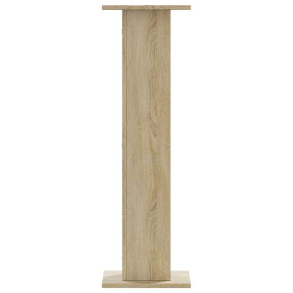 Soportes altavoces 2 uds madera roble Sonoma 30x30x95 cm M 5