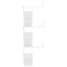 Estantería pared esquina madera ingeniería blanco 45x45x147 cm 5