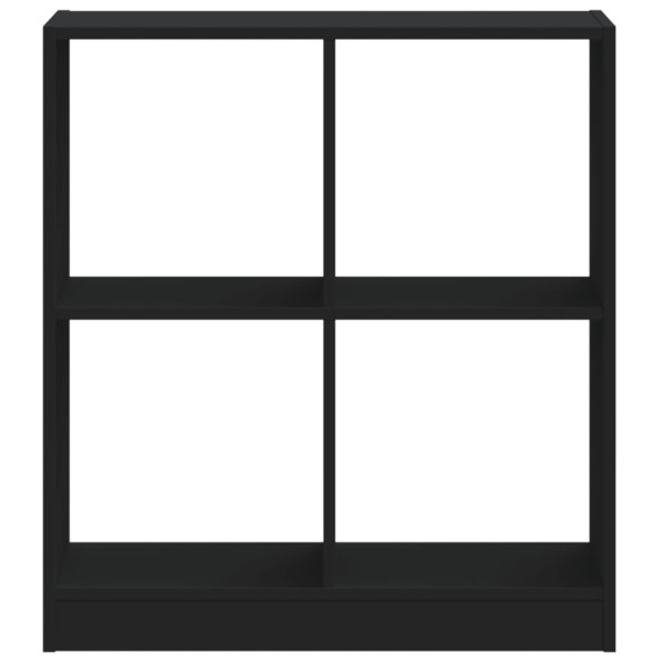 Estantería de madera de ingeniería negra 68.5x32x75 cm M 4