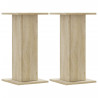 Soportes altavoces 2 uds madera roble Sonoma 30x30x60 cm 2