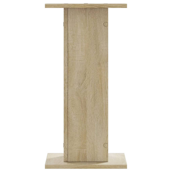 Soportes altavoces 2 uds madera roble Sonoma 30x30x60 cm M 5