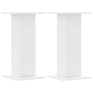 Suportes de colunas 2 pcs 30x30x60 cm derivados madeira branco H