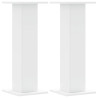 Suportes de colunas 2 pcs 30x30x80 cm derivados madeira branco 2