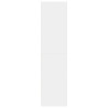 Roupeiro 30x50x200 cm derivados de madeira branco 5