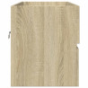 Armario lavabo madera contrachapada roble Sonoma 90x38.5x45 cm 5
