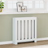Cobertura de radiador 78x20x82 cm derivados de madeira branco 1