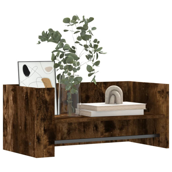 Estante pared madera ingeniería roble ahumado 70.5x35x30.5 cm M 3