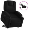 Sillón eléctrico reclinable elevable de tela negro 2