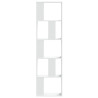 Librería 5 niveles madera ingeniería blanca 45x23.5x162.5 cm 3