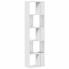 Librería 5 niveles madera ingeniería blanca 45x23.5x162.5 cm 5