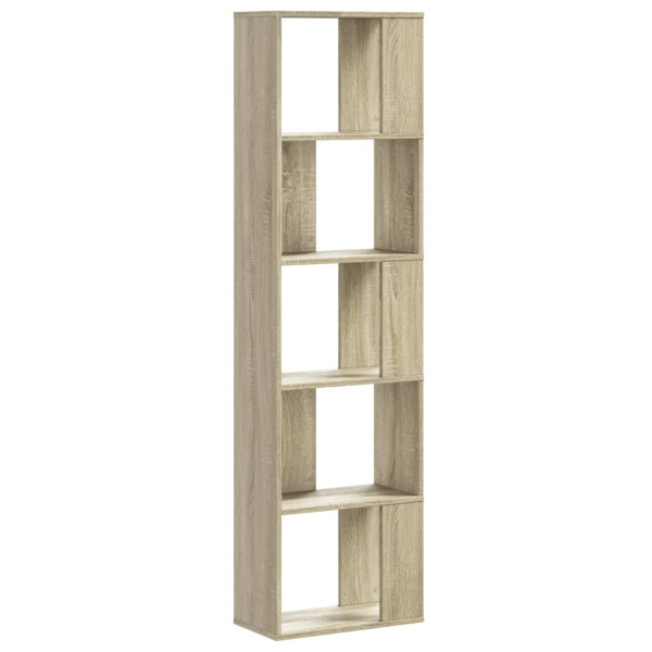 Librería de 5 niveles madera roble Sonoma 45x23.5x162.5 cm M 5