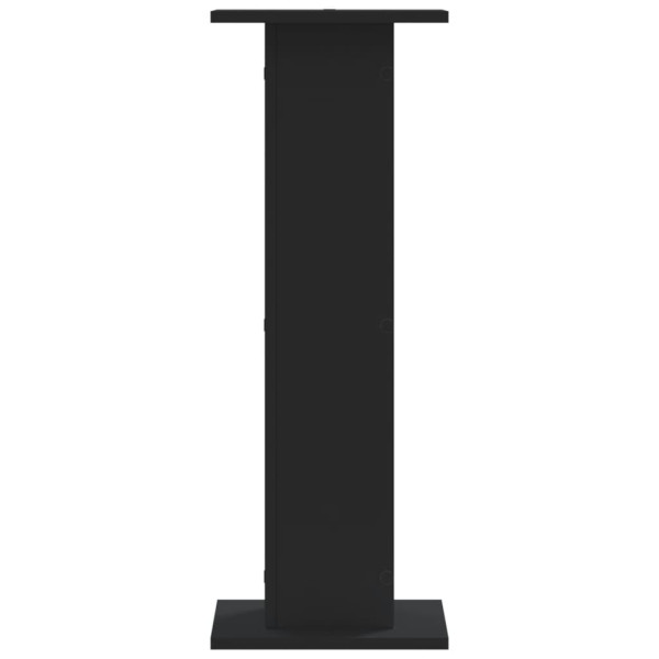 Suportes de colunas 2 pcs 30x30x80 cm derivados madeira preto M 4