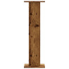 Soportes altavoces 2 uds madera roble envejecido 30x30x95 cm 4