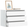 Cómoda 80x41x58 cm derivados de madeira branco 1