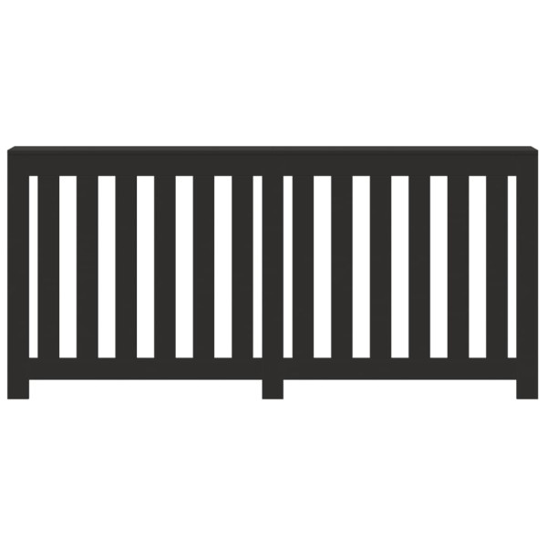 Cobertura de radiador 175x20x82 cm derivados de madeira preto M 3