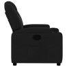 Sillón reclinable de tela negro 4