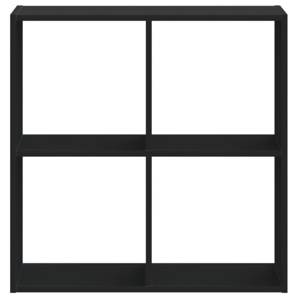 Estantería madera de ingeniería negro 68.5x32x68.5 cm M 4