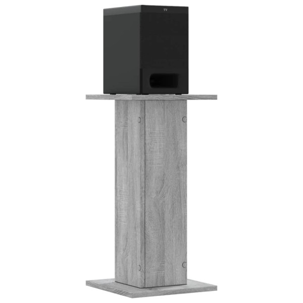 Soportes altavoces 2 uds madera gris Sonoma 30x30x60 cm M 3