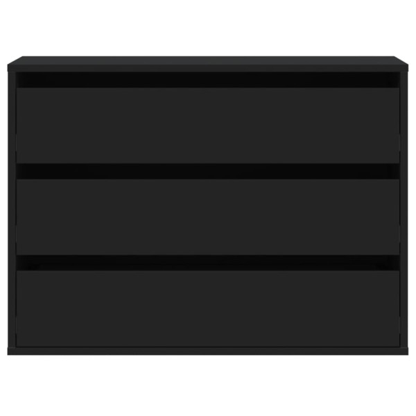 Cómoda 80x41x58 cm derivados de madeira preto M 4