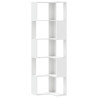 Estante canto 5 prateleiras 50x50x179 cm deriv. madeira branco 2