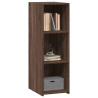 Aparador de madera de ingeniería marrón roble 30x41x93 cm 3