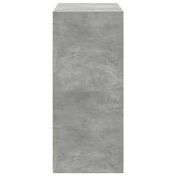 Aparador madera de ingeniería gris hormigón 70x41x93 cm M 5