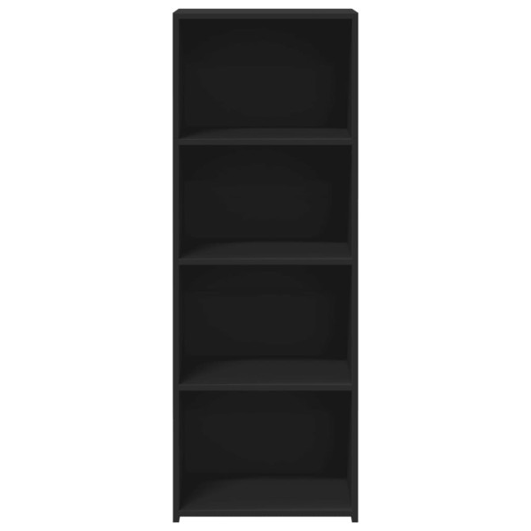 Aparador alto madera ingeniería negro 45x41x124 cm M 4