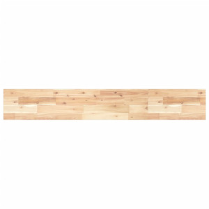 Estante flotante madera maciza de acacia sin tratar 160x20x2 cm H